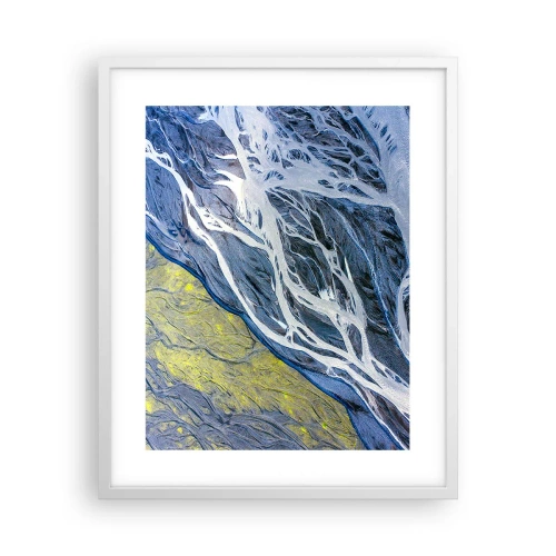 Poster in cornice bianca - Le pitture rupestri della natura - 40x50 cm