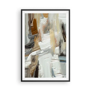 Poster in cornice nera - Strati colorati - 61x91 cm