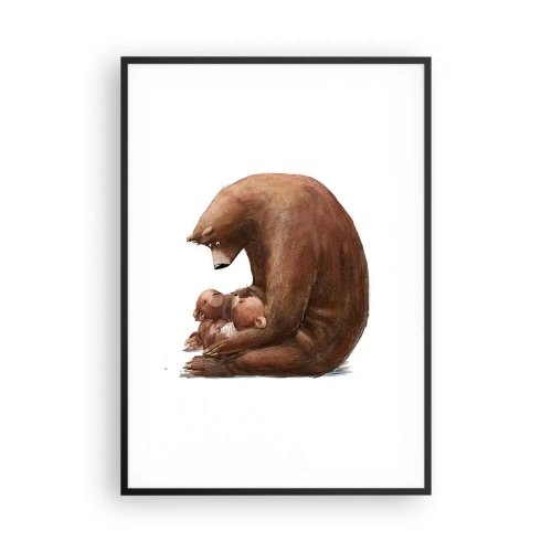 Poster in cornice nera - Sogni d'oro, bambini - 70x100 cm