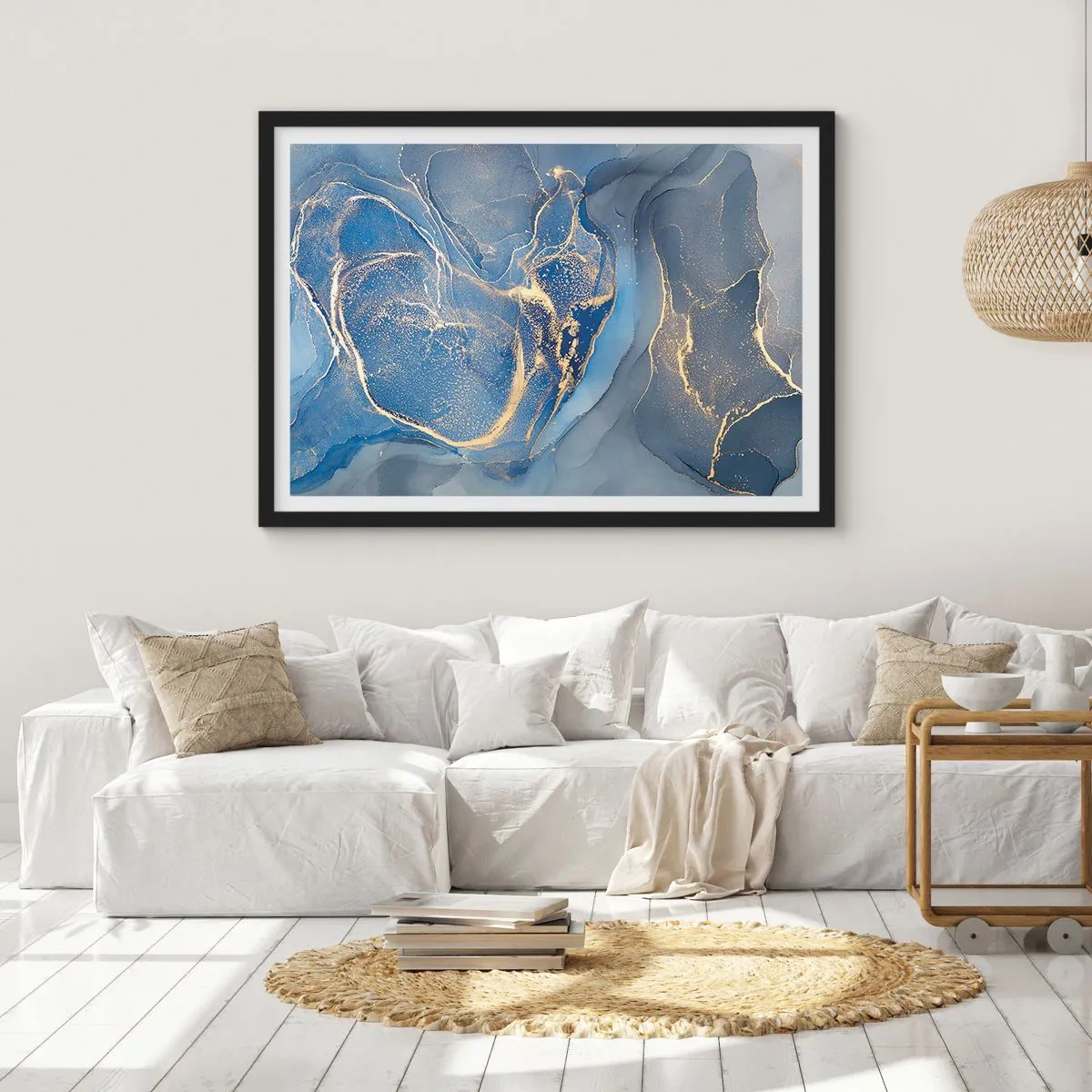 Poster in cornice nera - Polvere d'oro - 91x61 cm