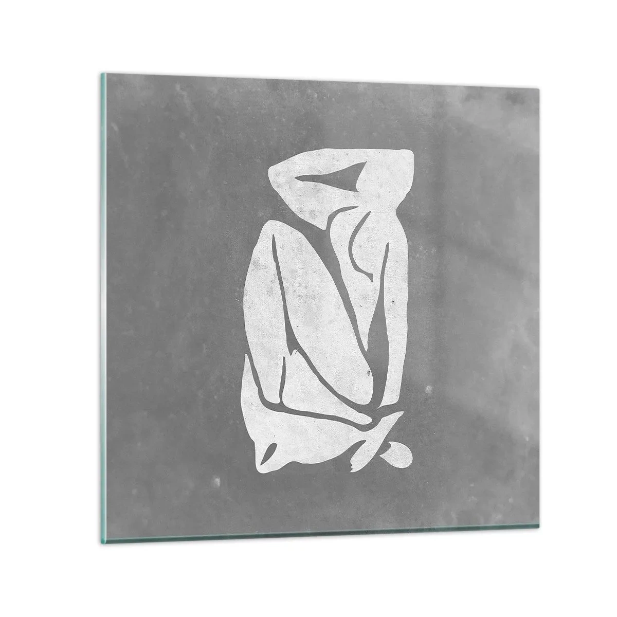 Quadro su vetro - Pensierosa - 60x60 cm