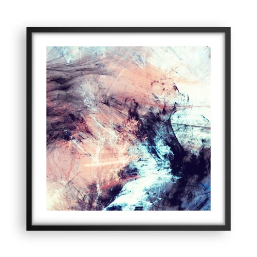 Poster in cornice nera - Senti il vento - 50x50 cm