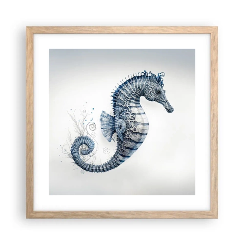 Poster in cornice rovere chiaro - Delicato scherzo di natura - 40x40 cm