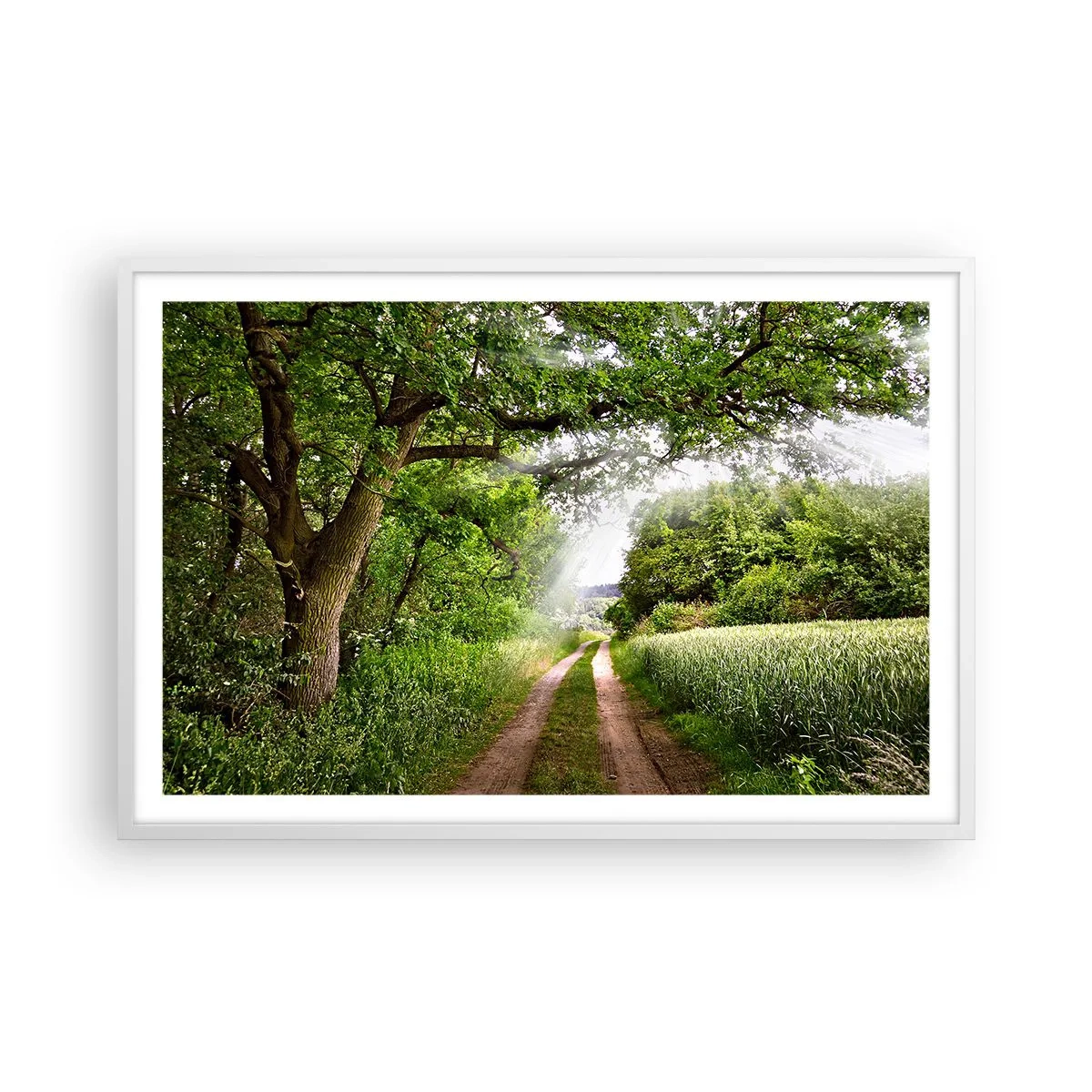 Poster in cornice bianca - Et in Arcadia ego - 91x61 cm