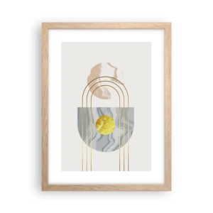 Poster in cornice rovere chiaro - Chiarezza e lucentezza - 30x40 cm