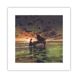 Poster - Concerto per pianoforte e onde - 30x30 cm