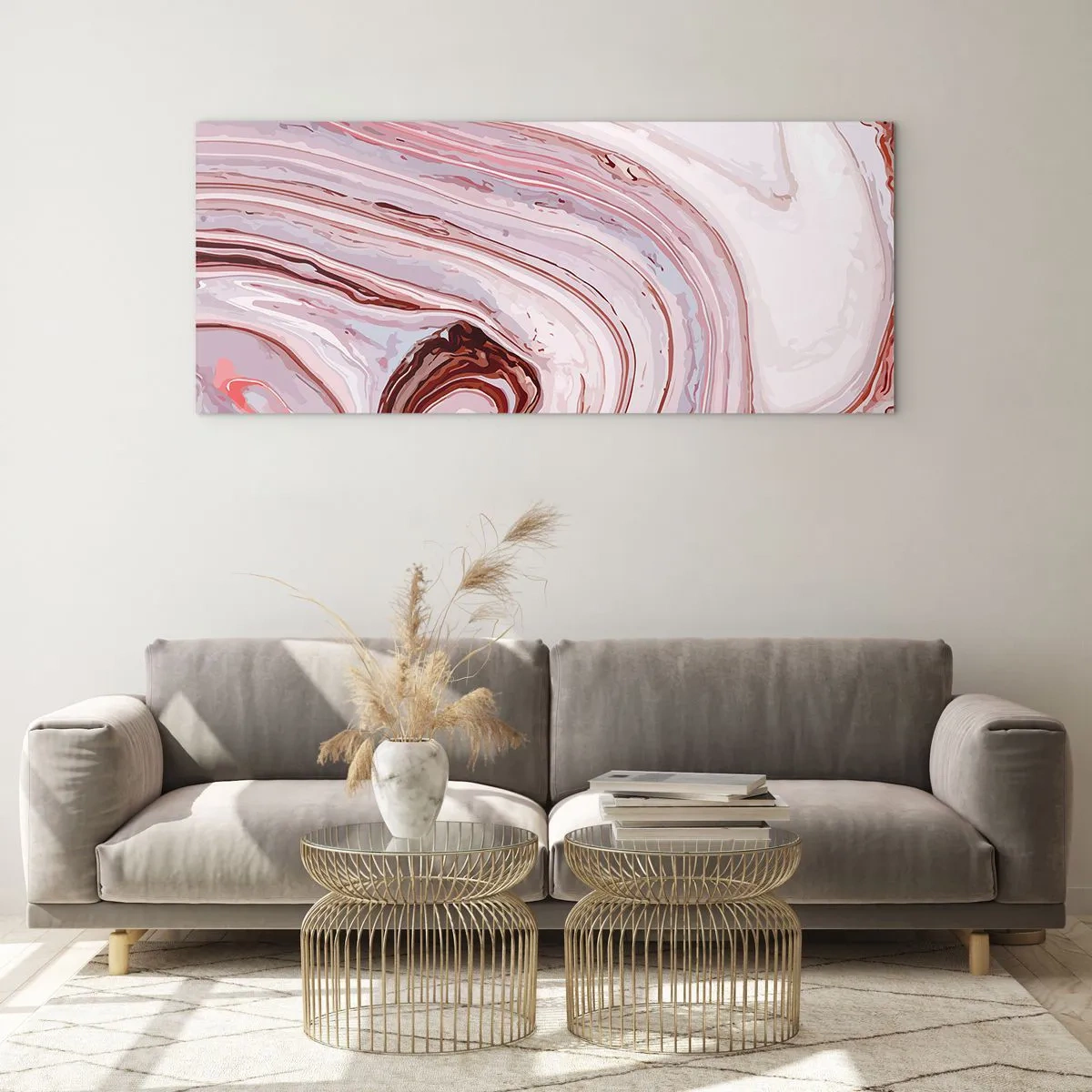 Quadro su vetro - Dritto, poi a destra in basso - 100x40 cm