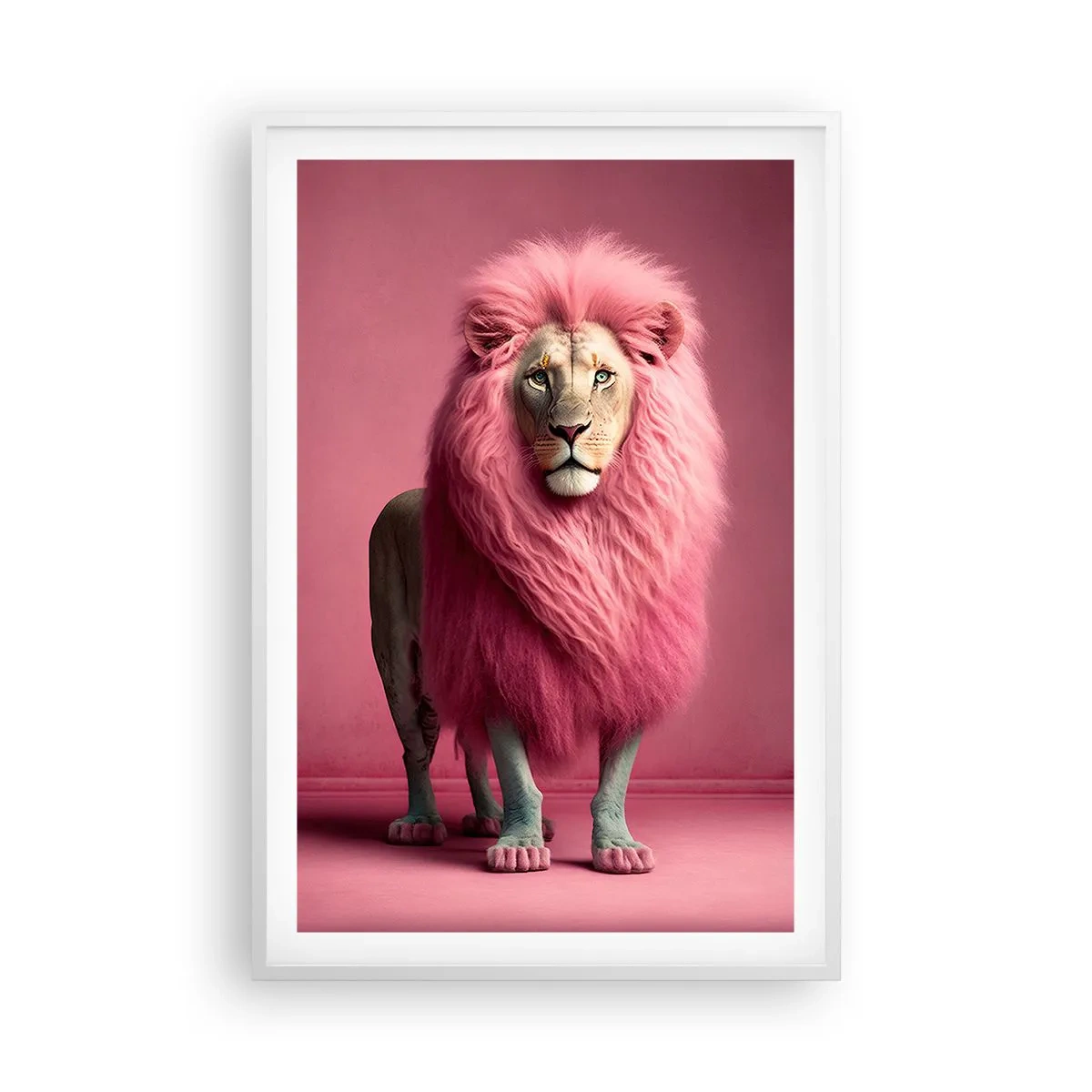 Poster in cornice bianca - E non mette più paura - 61x91 cm