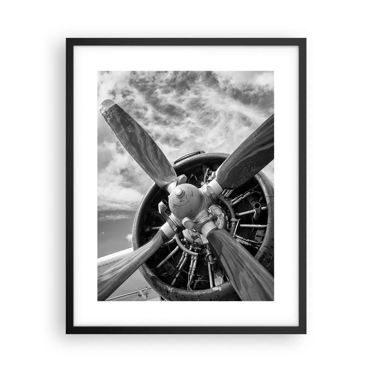 Poster in cornice nera - Il dominatore dell'aria - 40x50 cm