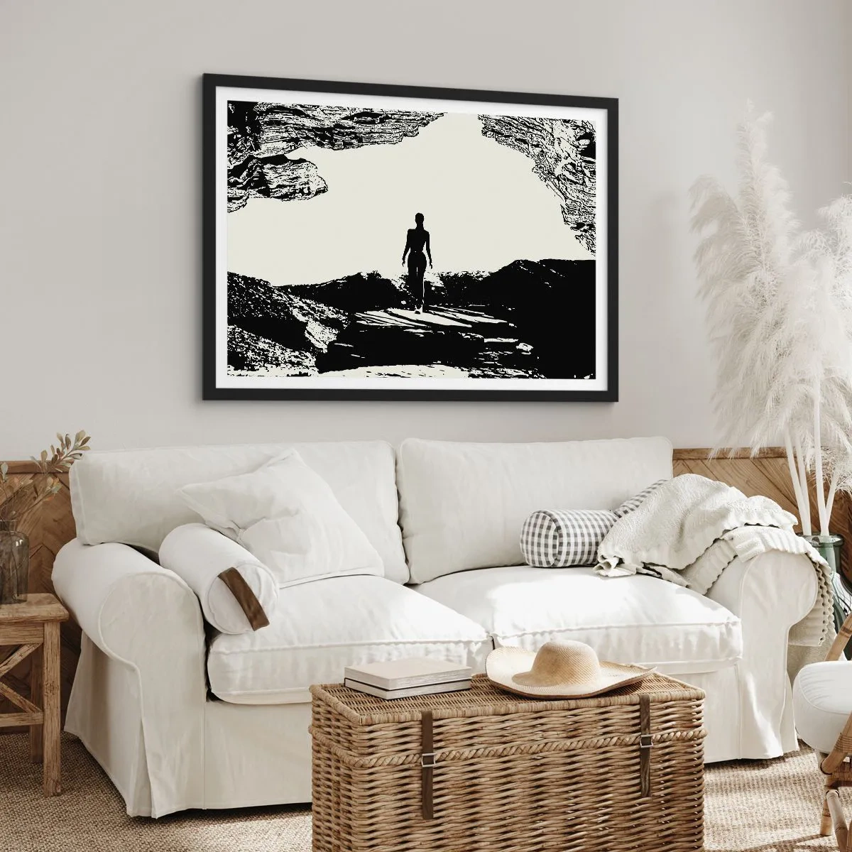 Poster in cornice nera - Un nuovo sguardo - 50x40 cm