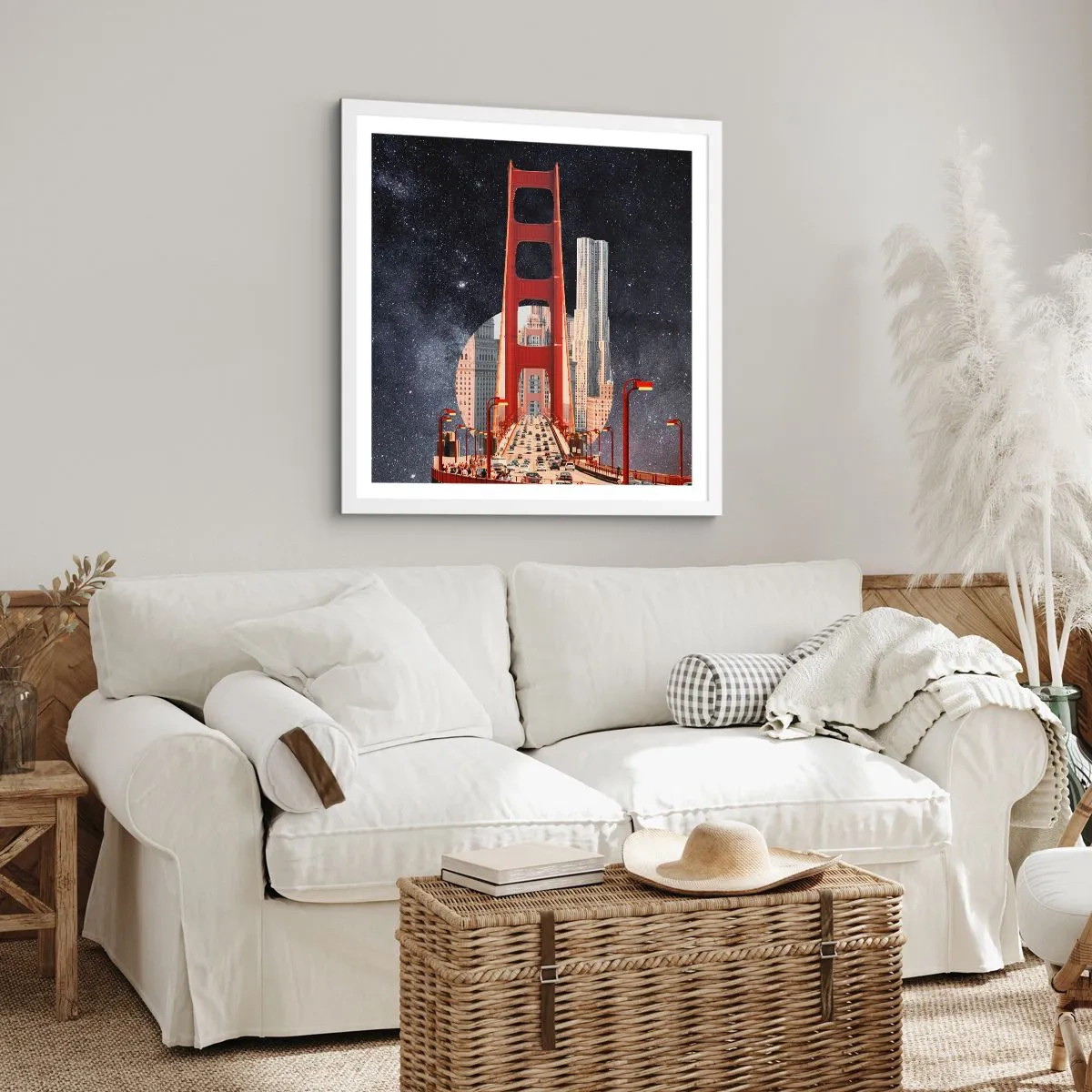 Poster in cornice bianca - Sempre al centro - 50x50 cm