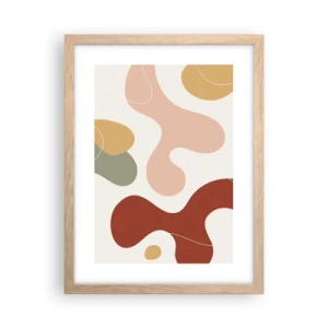 Poster in cornice rovere chiaro - Ghirigori - 30x40 cm