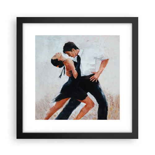 Poster in cornice nera - Il tango dei miei sogni - 30x30 cm