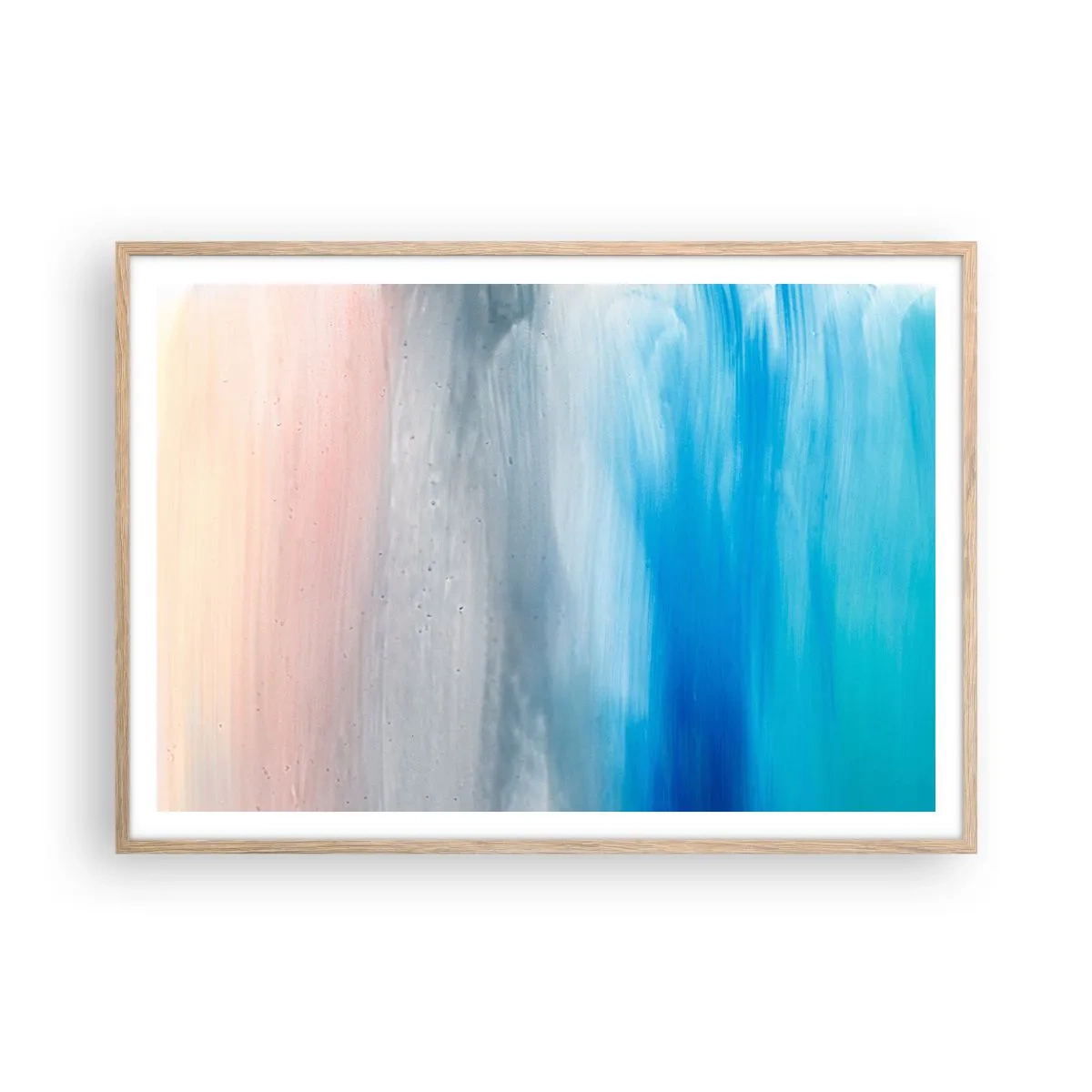 Poster in cornice rovere chiaro - Gli elementi: l'aria - 100x70 cm