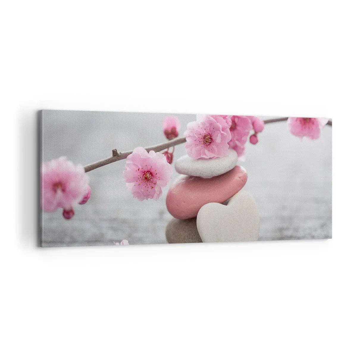 Quadro su tela - Stampe su Tela - Serenità con fiori di ciliegio - 100x40 cm