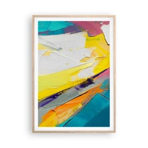 Poster in cornice rovere chiaro - Anatomia della luce - 70x100 cm