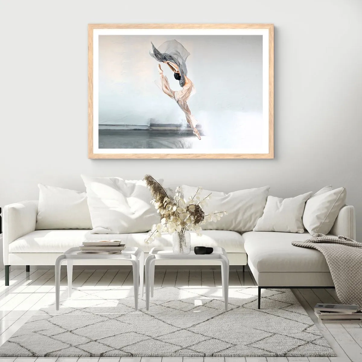 Poster in cornice rovere chiaro - Nell'estasi della danza - 50x40 cm