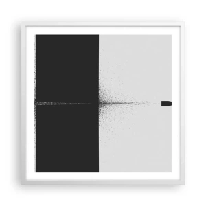 Poster in cornice bianca - Dritto allo scopo - 60x60 cm