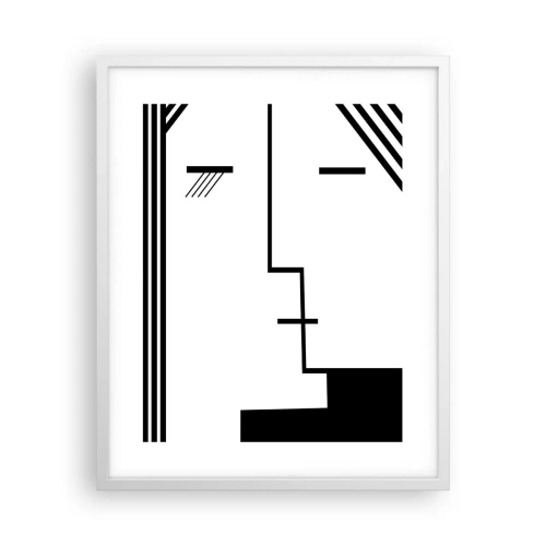 Poster in cornice bianca - Semplicemente un bacio - 40x50 cm