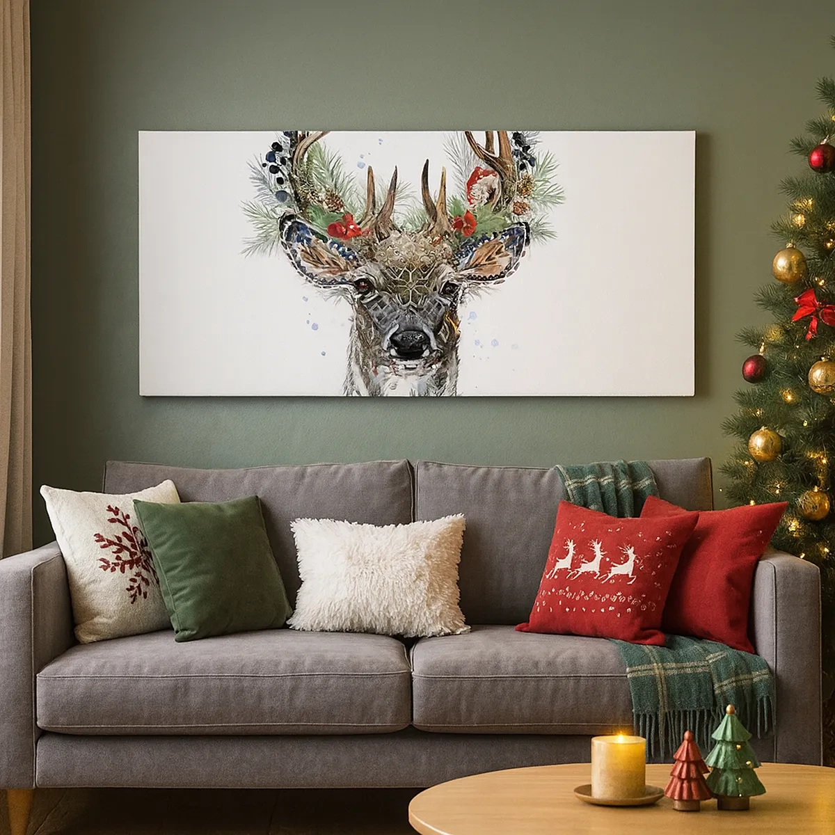 Quadro su tela - Stampe su Tela - Nell'abito della festa - 30x30 cm