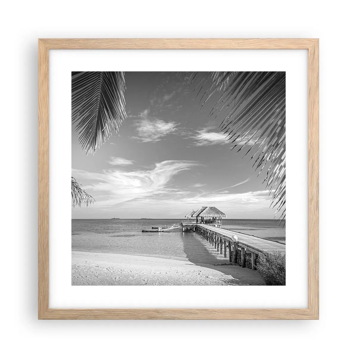 Poster in cornice rovere chiaro - Un ricordo o un sogno? - 40x40 cm