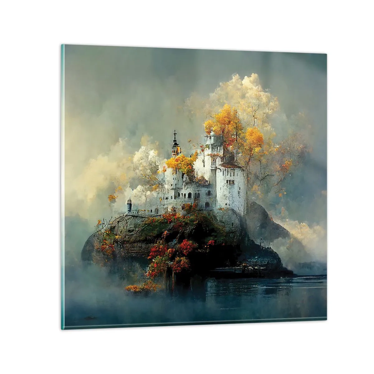 Quadro su vetro - Inizio di una storia romantica - 30x30 cm