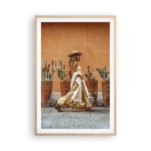 Poster in cornice rovere chiaro - In stile hippy - 61x91 cm