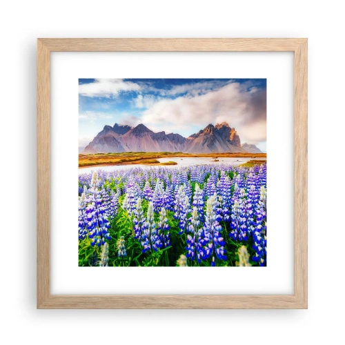 Poster in cornice rovere chiaro - Forza e asprezza accanto alla mitezza - 30x30 cm