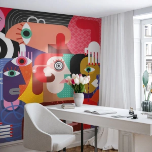 Fotomurali Premium Canvas - Mi manda Picasso - Astrazione, Cubismo, Persone - 450x315 cm