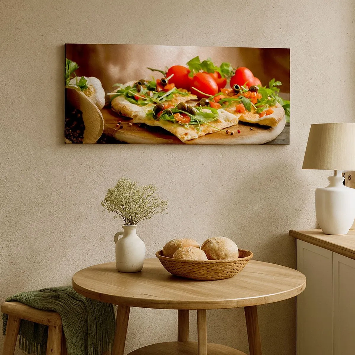 Quadro su tela - Stampe su Tela - Direttamente dal forno e dal giardino - 100x40 cm