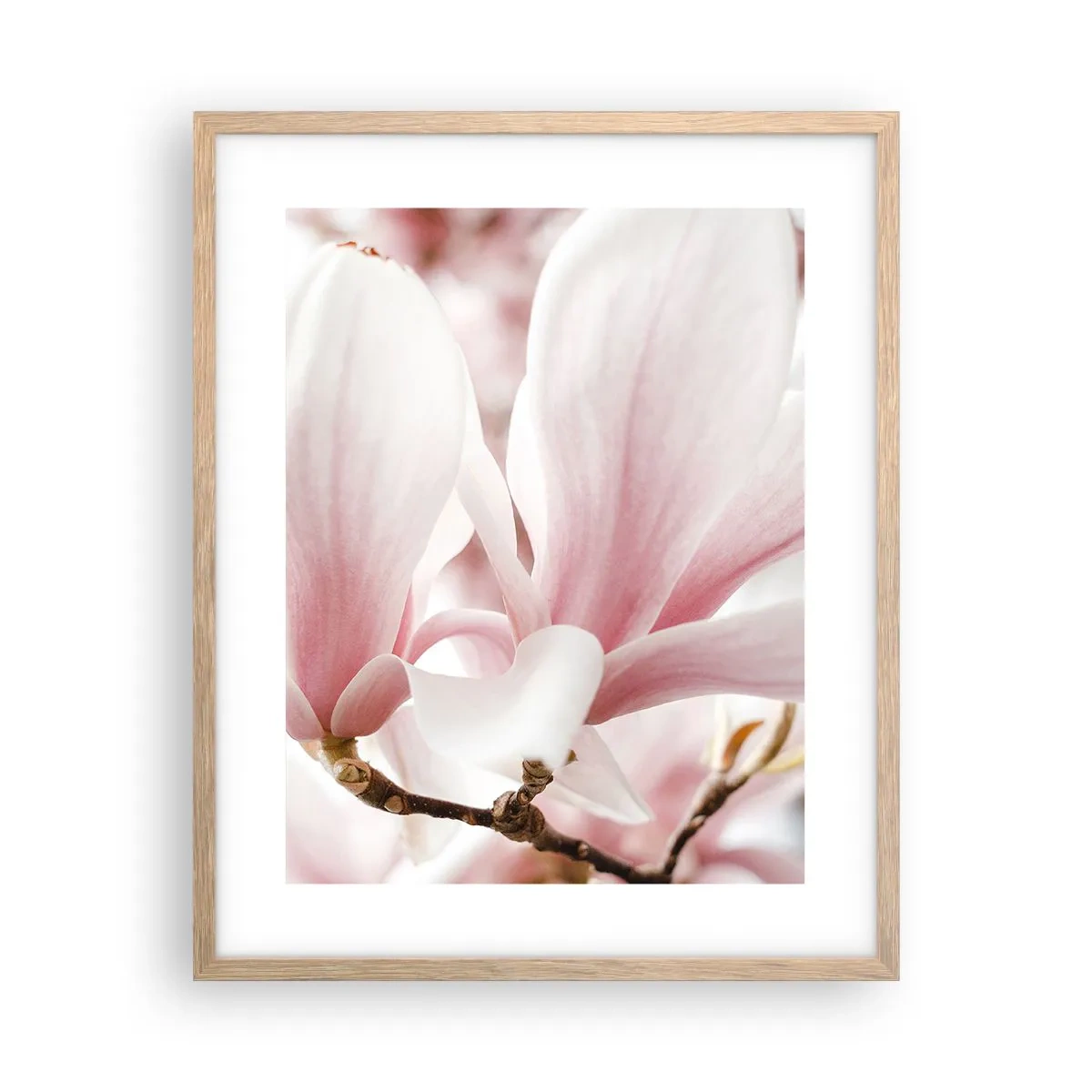 Poster in cornice rovere chiaro - Tenerezza senza fine - 40x50 cm