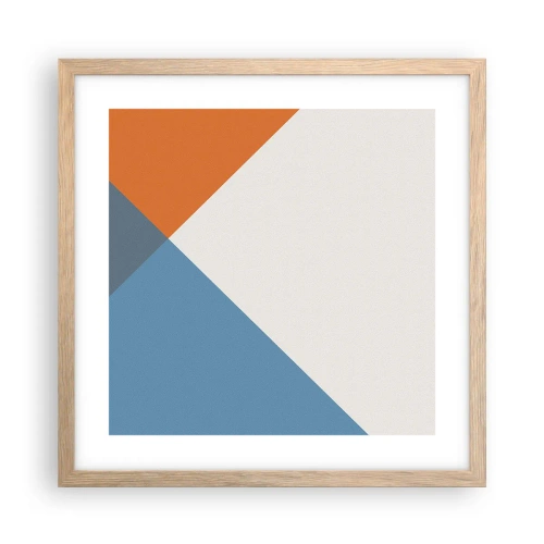 Poster in cornice rovere chiaro - Ad angolo... - 40x40 cm