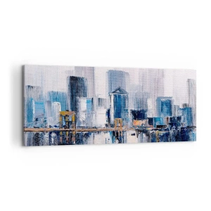 Quadro su tela - Stampe su Tela - Impressione di New York - 100x40 cm