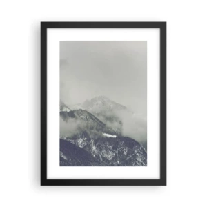 Poster in cornice nera - La valle delle nebbie - 30x40 cm