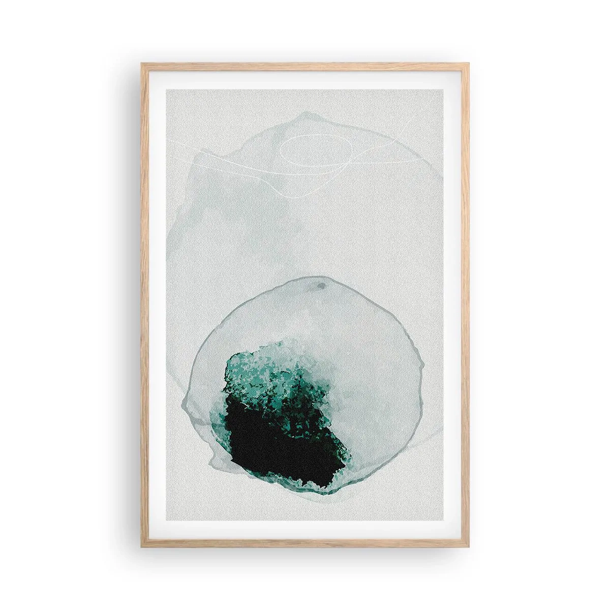 Poster in cornice rovere chiaro - In una goccia d'acqua - 61x91 cm