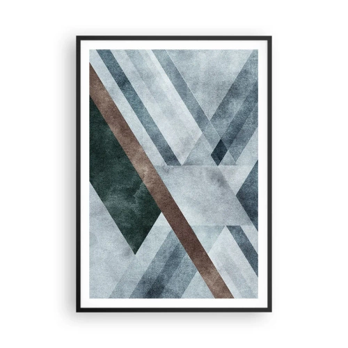 Poster in cornice nera - La ricercata eleganza della geometria - 70x100 cm