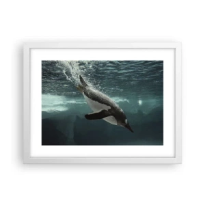 Poster in cornice bianca - Benvenuto nel mio mondo - 40x30 cm