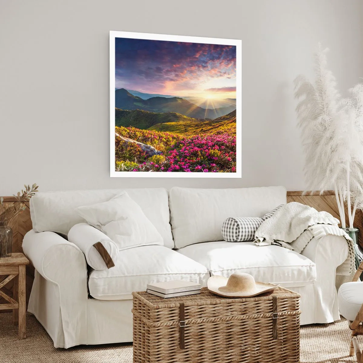 Poster - La freschezza di un mattino sui monti - 40x40 cm