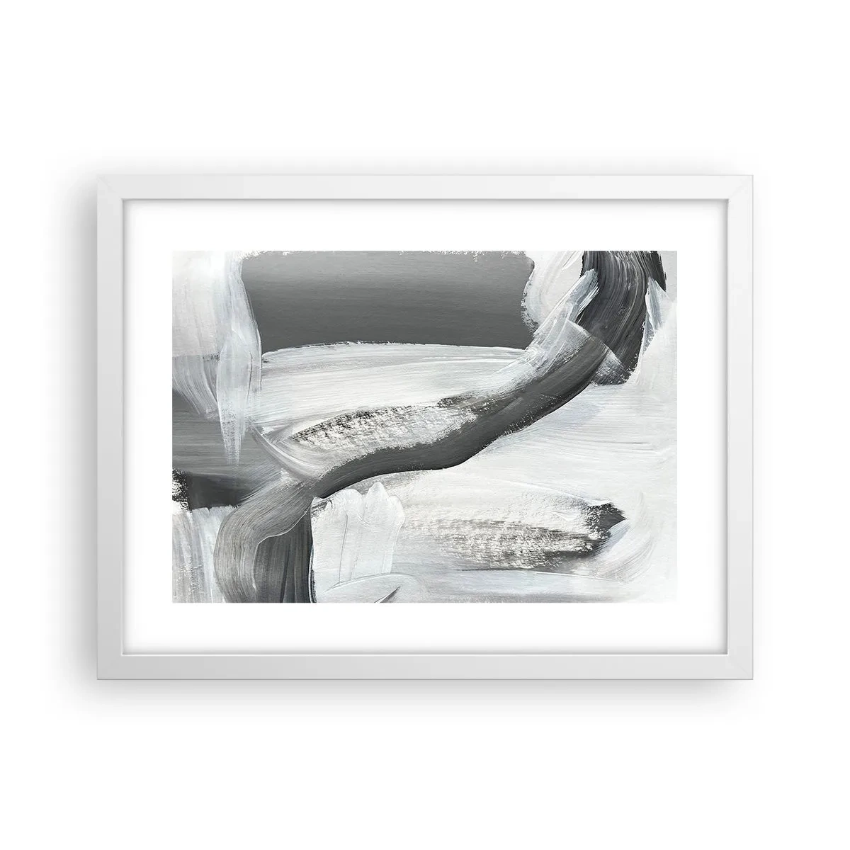 Poster in cornice bianca - Movimento deciso - 40x30 cm
