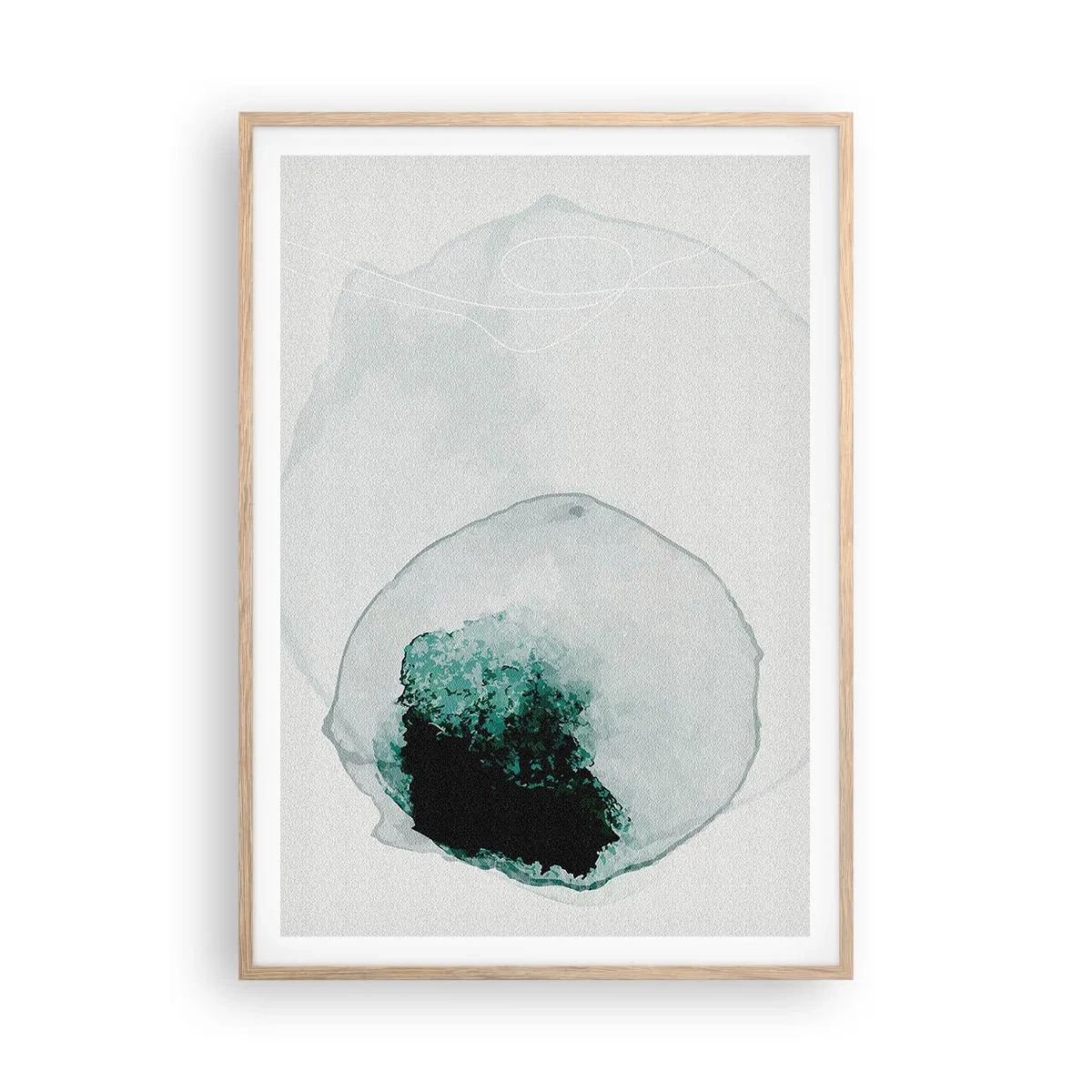 Poster in cornice rovere chiaro - In una goccia d'acqua - 70x100 cm