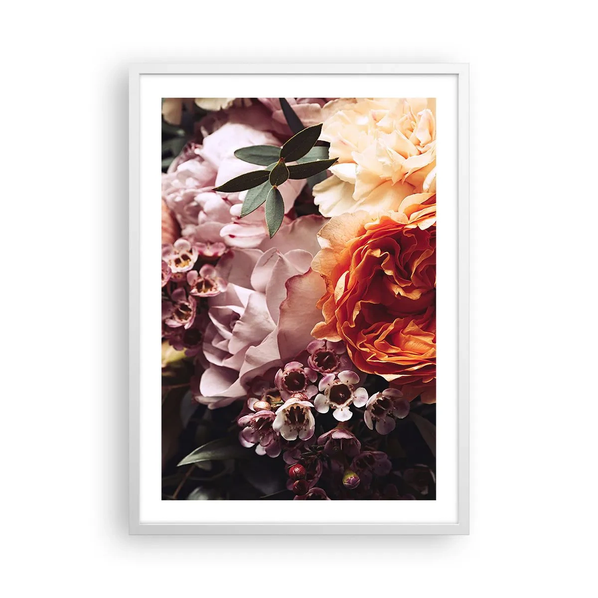 Poster in cornice bianca - Avvolti dalla bellezza - 50x70 cm