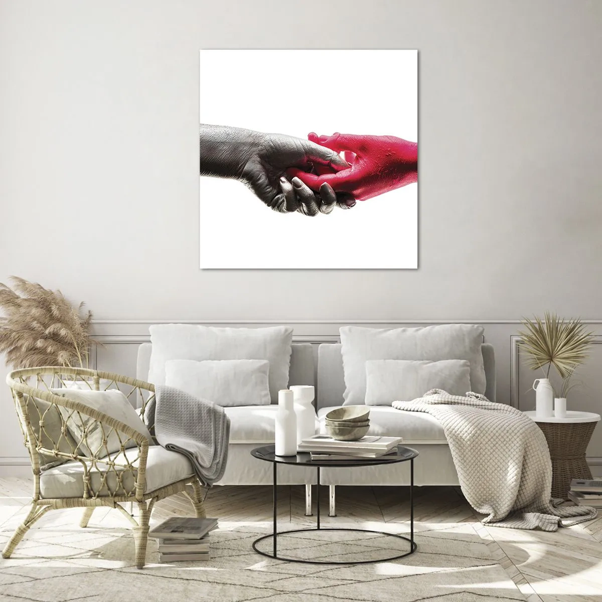 Quadro su vetro - Insieme, sebbene diversi - 40x40 cm