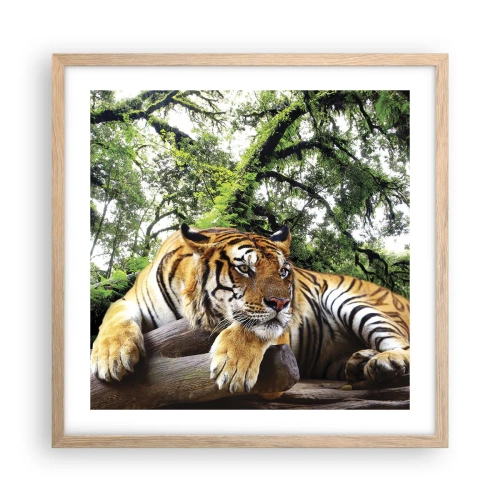 Poster in cornice rovere chiaro - Con espressioni di stima - 50x50 cm