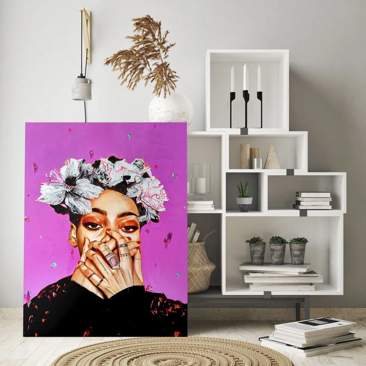 Quadro su vetro - Un po' folle - 70x100 cm