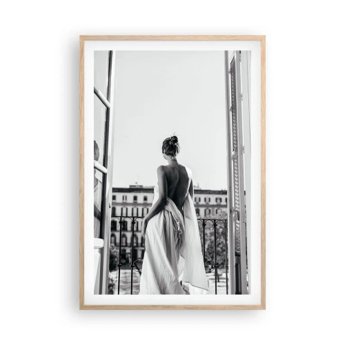 Poster in cornice rovere chiaro - Il risveglio dei sensi - 61x91 cm