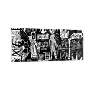 Quadro su vetro - Gioventù spirituale di giustizia e gioia - 100x40 cm