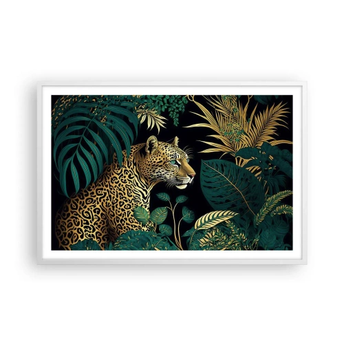 Poster in cornice bianca - Il signore della giungla - 91x61 cm