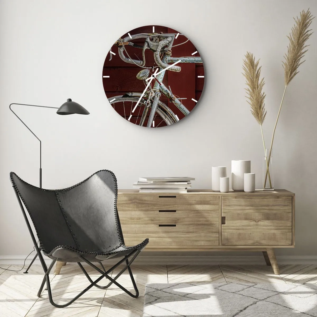 Orologio da parete - Orologio in Vetro - Creata per la vittoria - 40x40 cm