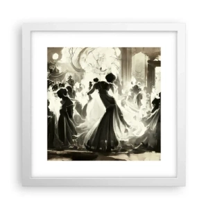 Poster in cornice bianca - Il gran ballo in maschera - 30x30 cm