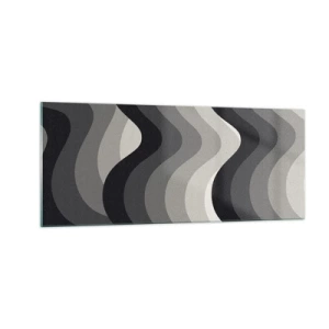 Quadro su vetro - Un'onda dopo l'altra - 100x40 cm